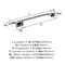 Amerock Esquire Polished Nickel/Stainless Steel Contemporary 18 in 457 mm Towel Bar BH26614PNSS - alternate 4