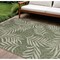 Homeroots 6' X 9' Green And Ivory Palm Leaf Indoor Outdoor Area Rug 550189 - alternate 4