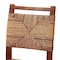 Bali & Pari Cordoba Bohemian Natural Seagrass and Mahogany Wood 2-Piece Dining Chair 249-2PC-13842-ZORO - alternate 6
