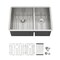 Wrightmaster 30 in. Undermount 16-Gauge Double Bowl Stainless Steel Workstation Kitchen Sink with Bottom Grids ZOR-UX301910A2-64 - alternate 1