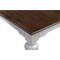 Homeroots 94" Dark Brown And White Solid Wood Dining Table 397669 - alternate 5