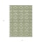 Homeroots 3' X 5' Green And Ivory Geometric Washable Indoor Outdoor Area Rug 599616 - alternate 6