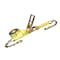 Tie 4 Safe 3'' x 60' Ratchet Strap w/ Chain Extension. WLL: 5,400 LBS Yellow RT20R-1560-F87-Y-C-1 - alternate 1