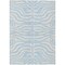 Homeroots 8' X 10' Sky Blue And Ivory Animal Print Washable Indoor Outdoor Area Rug 600657 - alternate 5