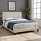 Homeroots Beige Queen Upholstered Bed Frame 333288 - alternate 7