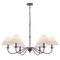 Jonathan Y Phoebe 41.5" 6-Light Grand French Country Farmhouse Adjustable Swooping Arm Candle-Style Metal LED C JYL7624A - alternate 1