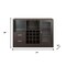 Homeroots 47in Espresso Solid Wood Frame With Five Shelves And Two Drawers 374285 - alternate 4