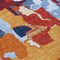 Homeroots 3' X 5' Copper Gray And Burgundy Abstract Washable Indoor Outdoor Area Rug 599550 - alternate 6