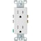 Leviton Decora 15A White Tamper Resistant 5-15R Duplex Outlet S02-T5325-00W - alternate 1