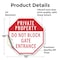 Signmission Private Property Do Not Block Gate, 10 Inch X 10 Inch, Vinyl Decal OC-D-10-134 - alternate 2