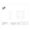 Raco Electrical Box, Square, 2 Gangs, Galvanized Zinc, 1-1/2 in D, 4 in W, 4 in L, 21 cu in Capacity 190 - alternate 2