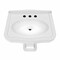 Whitehaus Collection Whitehaus Colleciton Pedestal Sink B-LO924-LO905-3H - alternate 4