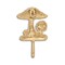 Homeroots 4" Gold Cast Iron Mushroom Wall Hook 612069 - alternate 3