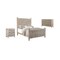 Homeroots Three Piece Gray Solid Wood Bedroom Set 636274 - alternate 1