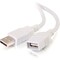 C2G 6.6ft USB Extension Cable - USB A to USB A Extension Cable - USB 2.0 - White - M/F 19018 - alternate 1