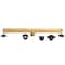 Kingston Brass 48-Inch Stainless Steel Linear Shower Drain with Reversible Tile Insert and Flat Grate BSFK4827 - alternate 1