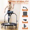 Simple Deluxe 40in/48in Mini Trampoline Fitness Rebounder, 330LBS Foldable Exercise Trampoline with Adjustable Ha 3A88SOTRPLINEFITBLU40 - alternate 5