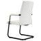 Leisuremod Evander Office Chair in Upholstered Leather and Iron Frame, White EGO23WL - alternate 4