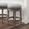 Homeroots 26" Gray Solid Wood Swivel Backless Counter Height Bar Chair 550094 - alternate 5