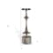 Homeroots 18" Silver Distressed Geometric Metal Tabletop Candle Holder 576822 - alternate 4