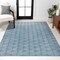 Jonathan Y Porter Geometric Art Deco Fan Pattern High-Low Navy/Cream 5 ft. x 8 ft. Area Rug CAR100A-5 - alternate 1