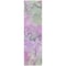 Homeroots 8' Runner Purple Abstract Washable Non Skid Indoor Outdoor Runner Rug 559187 - alternate 4