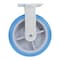 Vestil Polyurethane Rigid Caster 8 In. Diameter x 2 In. Width 925 Lb. Capacity Light Blue/Gray CST-KB-8X2PUP-R - alternate 5