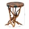 Bali & Pari Amada Teak Wood Epoxy Resin End Table 267-14519-ZORO - alternate 4