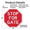 Signmission Stop For Gate, 6 Inch X 6 Inch, Plastic Sign OC-P-6-286 - alternate 4