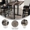 Flash Furniture Bennett 30 in x 48 in Solid Wood Indoor Tabletop in Dark Brown with Dual 5 in x 22 in Bar GSF-REC3048-DKBRN-T0522B-GG - alternate 5