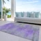 Homeroots 9' X 12' Purple Gray And Charcoal Abstract Washable Indoor Outdoor Area Rug 587174 - alternate 4
