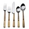 Homeroots Matte Gold Stainless Steel Five Piece Hand Forged Place Setting 568828 - alternate 6