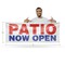 Signmission Patio Now Open, 24 Inch x 72 Inch, Vinyl Banner B-72-30780 - alternate 4