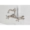 Kingston Brass Two-Handle Wall Mount Bridge Kitchen Faucet, Brushed Nickel KS3258AX - alternate 5
