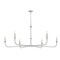 Z-Lite Tova Brushed Nickel 6 Light Chandelier 3049-62BN - alternate 7