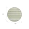 Homeroots 8' Artichoke Green And Ivory Round Quatrefoil Washable Indoor Outdoor Area Rug 583194 - alternate 6