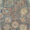 Homeroots 8' X 10' Navy Blue Terra Cotta And Beige Damask Washable Indoor Outdoor Area Rug 603746 - alternate 8