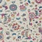 Homeroots 9' X 12' Linen Pink And Denim Blue Floral Washable Indoor Outdoor Area Rug 597828 - alternate 6