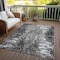 Homeroots 5' X 8' Gray Charcoal And Silver Abstract Washable Indoor Outdoor Area Rug 582921 - alternate 5