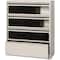 Hirsh 42" W 5 Drawer File Cabinet, Putty, Letter 17972 - alternate 1