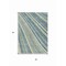 Homeroots 3' X 5' Sky Blue Beige And Tan Striped Washable Indoor Outdoor Area Rug 615007 - alternate 8