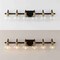 Jonathan Y Marais 44.25" 6-Light Iron/Glass Rustic Vintage LED Vanity Light, Black/Brass Gold JYL3557A - alternate 6