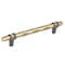 Amerock London 6-5/16 in 160 mm Center-to-Center Golden Champagne/Black Chrome Cabinet Pull BP36650BBZBCR - alternate 1
