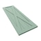 Ekena Millwork True Fit PVC Single X-Board Farmhouse Fixed Mount Shutters, Seaglass, 12W x 53H, PR TFP001FH12X053SG - alternate 8