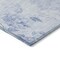 Homeroots 8' Sky Blue And Denim Blue Round Floral Washable Indoor Outdoor Area Rug 583132 - alternate 6