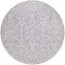 Homeroots 8' Lavender And Ivory Round Damask Washable Indoor Outdoor Area Rug 595165 - alternate 5