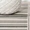 Jonathan Y Castara Wavy Stripe Modern Cream/Dark Gray 4 ft. x 6 ft. Indoor/Outdoor Area Rug SMB205C-4 - alternate 4