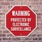 Signmission Warning Protected by Electronic Sur, 6 Inch X 6 Inch, Plastic Sign OC-P-6-332 - alternate 4