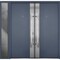 Vdomdoors Steel Double Doors Deux 0729 Gray Graphite Sidelight Exterior Window Stainless Inserts Single Moder DEUX0729DEXD-GRE-RH-W72+14 x H80 - alternate 4