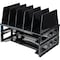 Officemate Letter Tray, Black, Plastic, 13 1/2 in W, 9 in L, 10 1/4 in H, 9.1" D, 7 Number of Compartments 22102 - alternate 1
